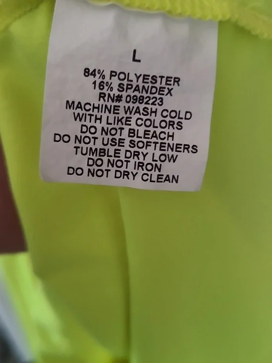 bcg Neon Lime Racerback Tank with Knotted Back Detail - Picture 5 of 5